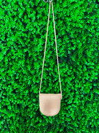 Natural Woven Flap Crossbody Bag