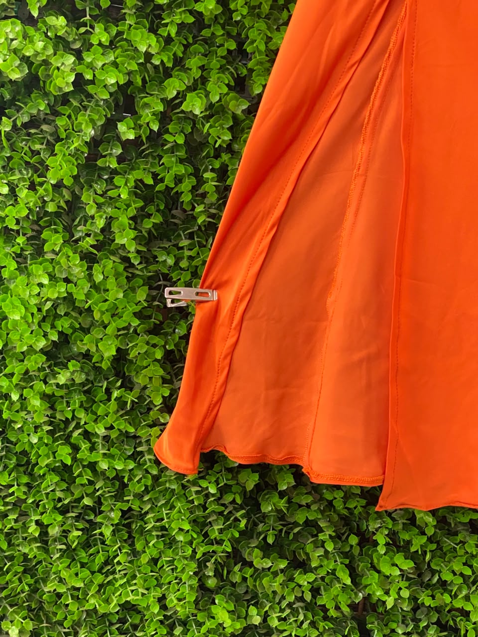 SassyChic Orange Strappy Bodycon Midi Dress