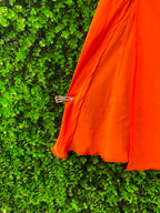 SassyChic Orange Strappy Bodycon Midi Dress