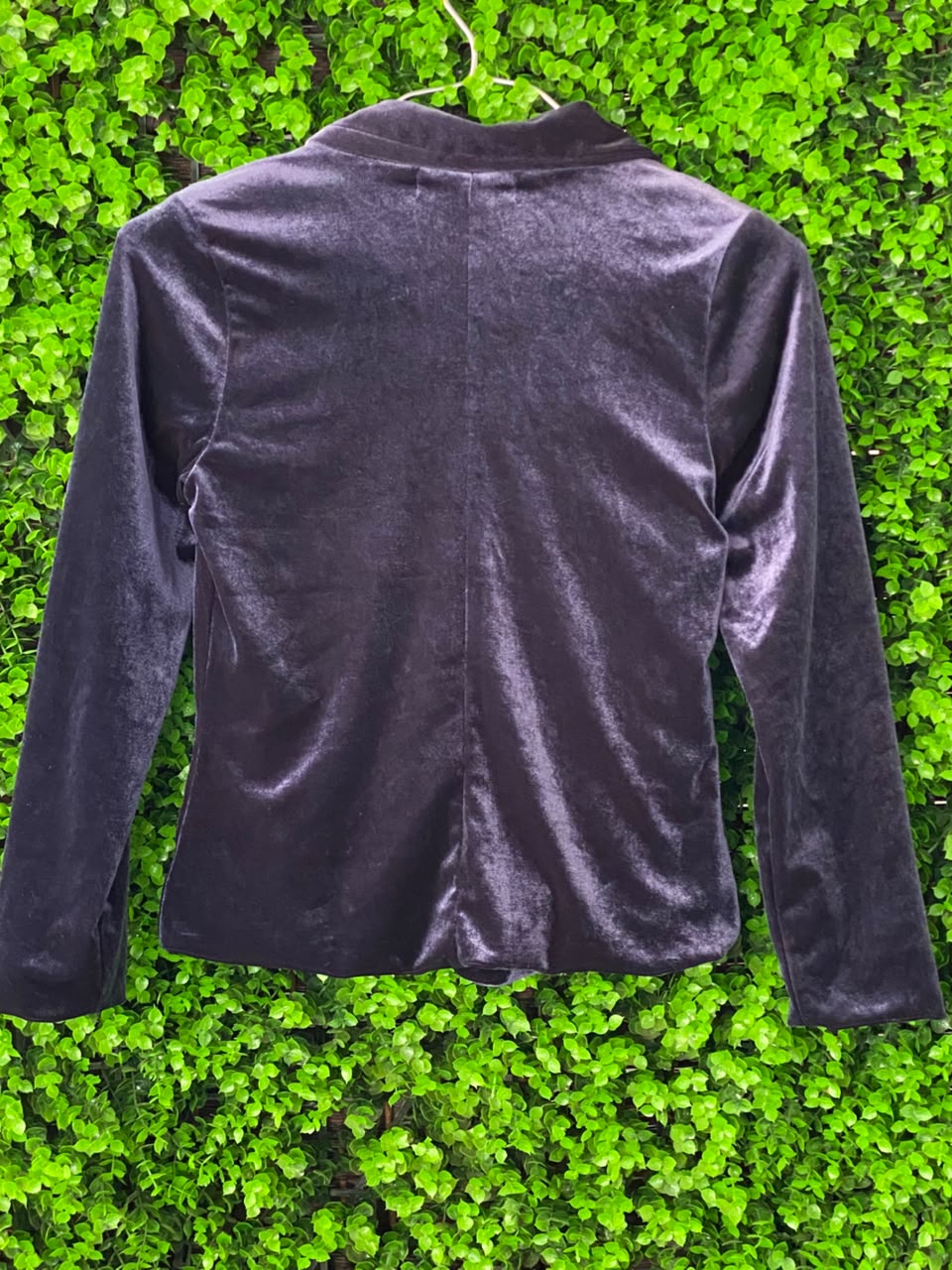 Zara Girls Plum Velvet Tailored Blazer