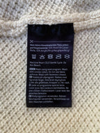 Ivory Quarter-Zip Knit Sweater