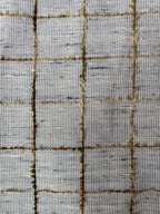 Olive Cream Check Boxy Top