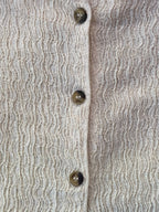 H&M Cream Button-Front Knit Vest