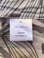 Ivory Abstract Botanical Short-Sleeve Shirt