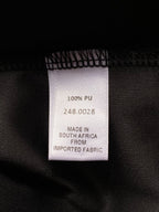 Black Faux-Leather Pleated Mini Skirt