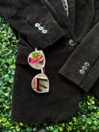 Black Velvet Single-Button Blazer