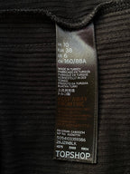 Topshop Black Rainbow-Side-Stripe T-Shirt Dress