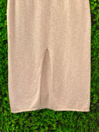 Country Road Taupe Metallic Knit Midi Skirt
