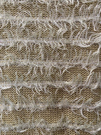 Beige Fringe Detail Knit Pullover