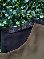Black Beige & Olive Colour-Block T-Shirt