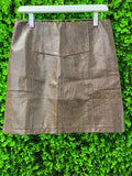 Faux Leather Taupe Mini Skirt