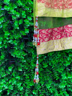 Chartreuse Embroidered Traditional Maxi Skirt