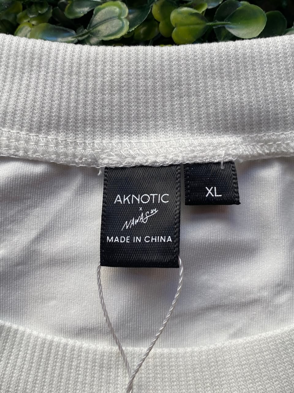 White Metallic Foil Oversized T-Shirt
