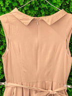 Stone Belted Sleeveless Midi Dress