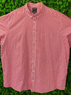 Red & White Gingham Oversized Shirt
