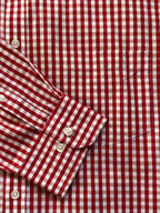 Red & White Gingham Oversized Shirt