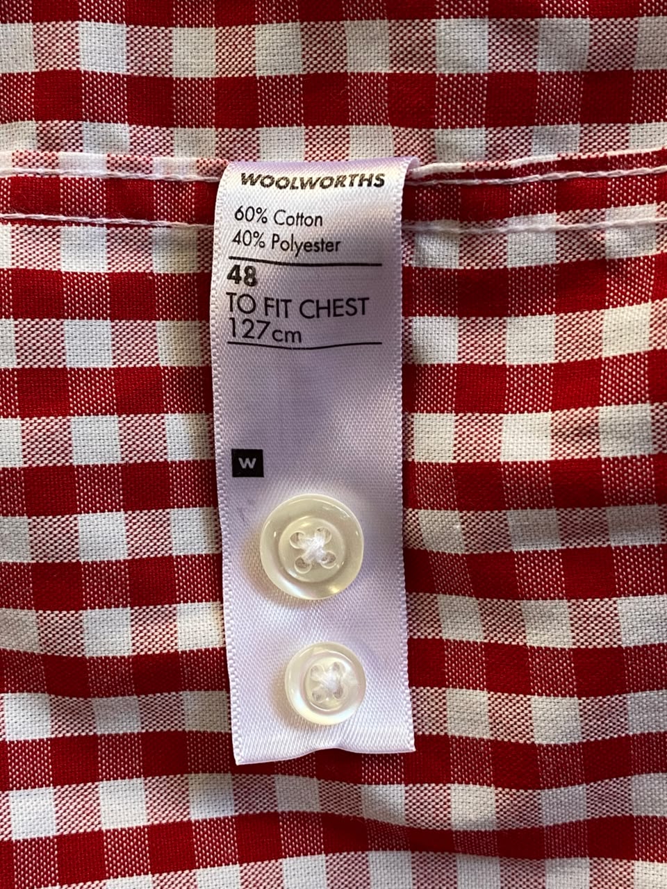 Red & White Gingham Oversized Shirt