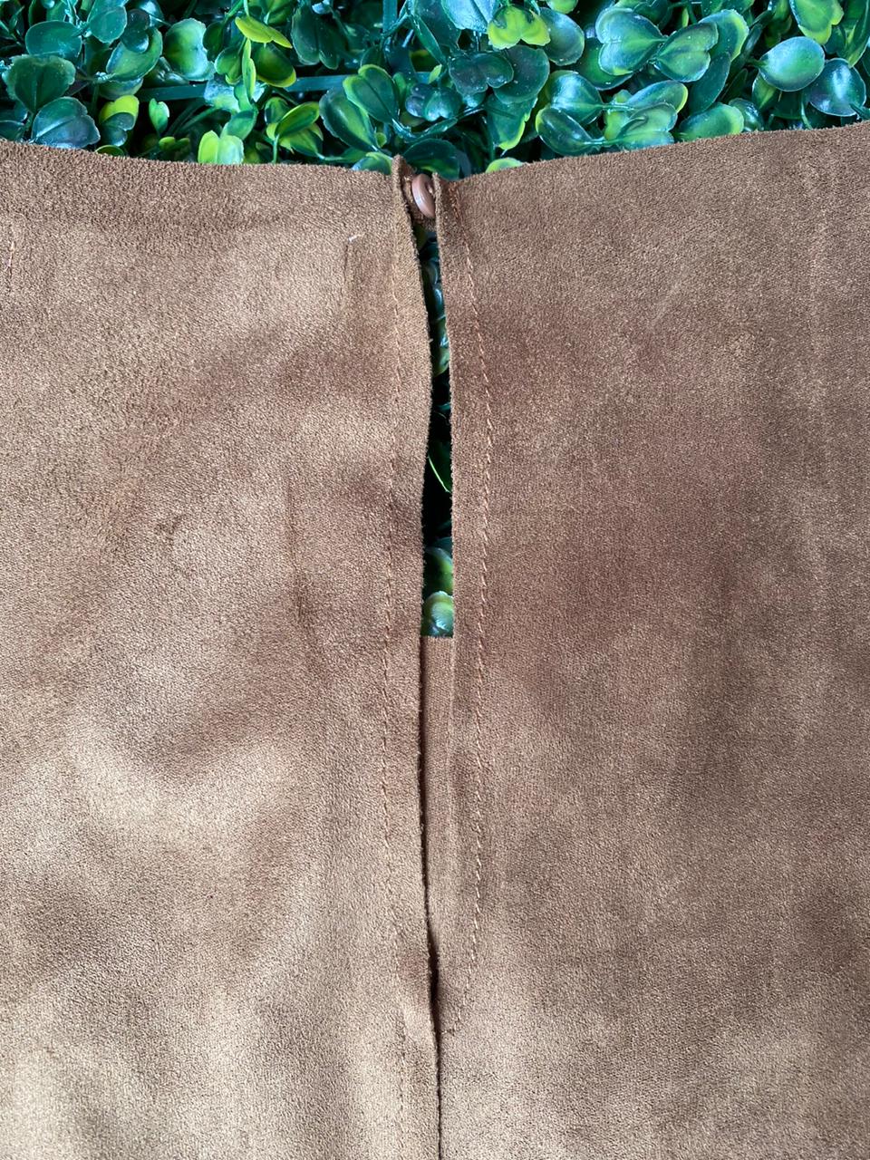 Mango Suede-Look Sleeveless Top