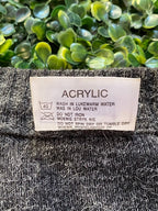 Charcoal Longline Button-Front Cardigan