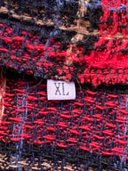 Navy & Red Tartan Wrap Mini Skirt