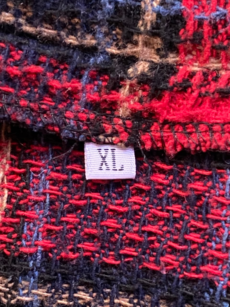Navy & Red Tartan Wrap Mini Skirt