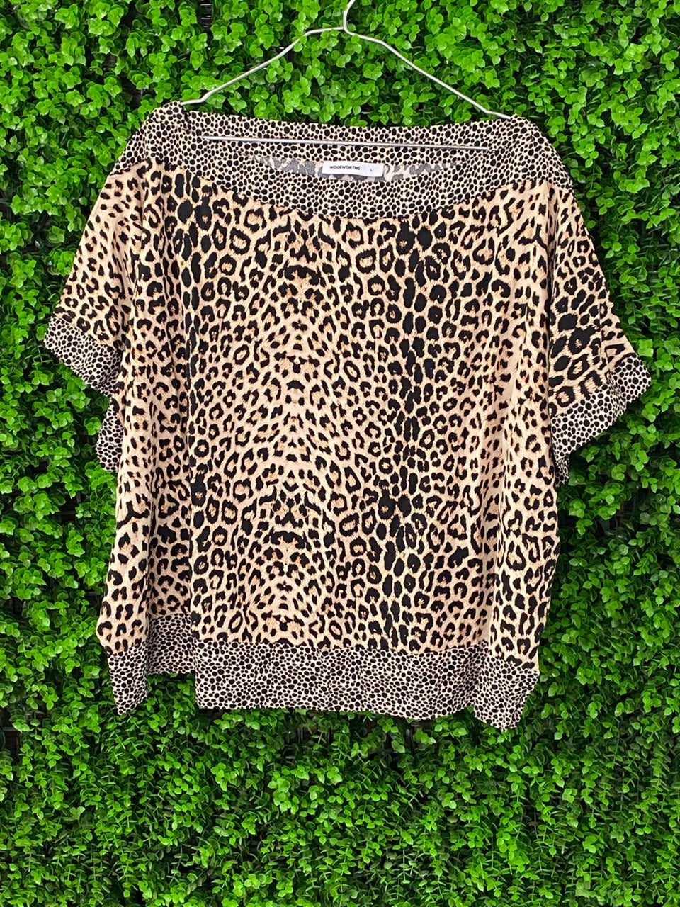 Woolworths Leopard-Print Short-Sleeve Top