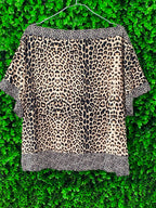 Woolworths Leopard-Print Short-Sleeve Top