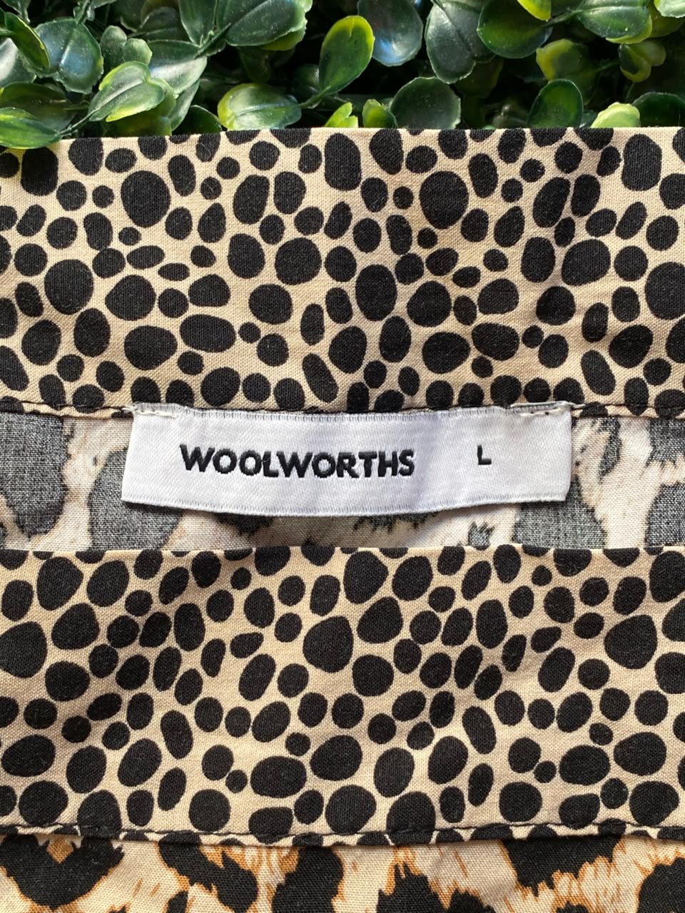 Woolworths Leopard-Print Short-Sleeve Top