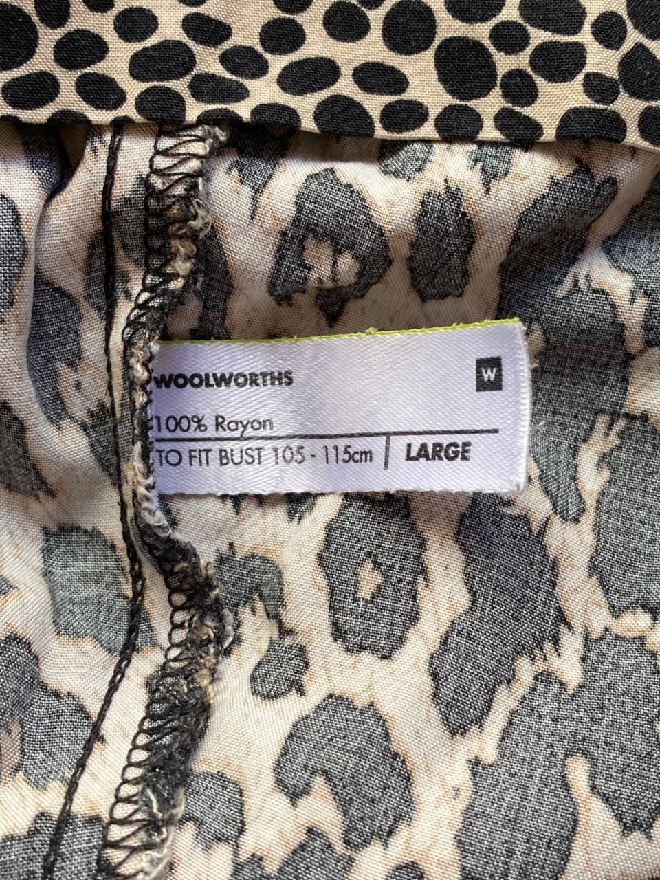 Woolworths Leopard-Print Short-Sleeve Top