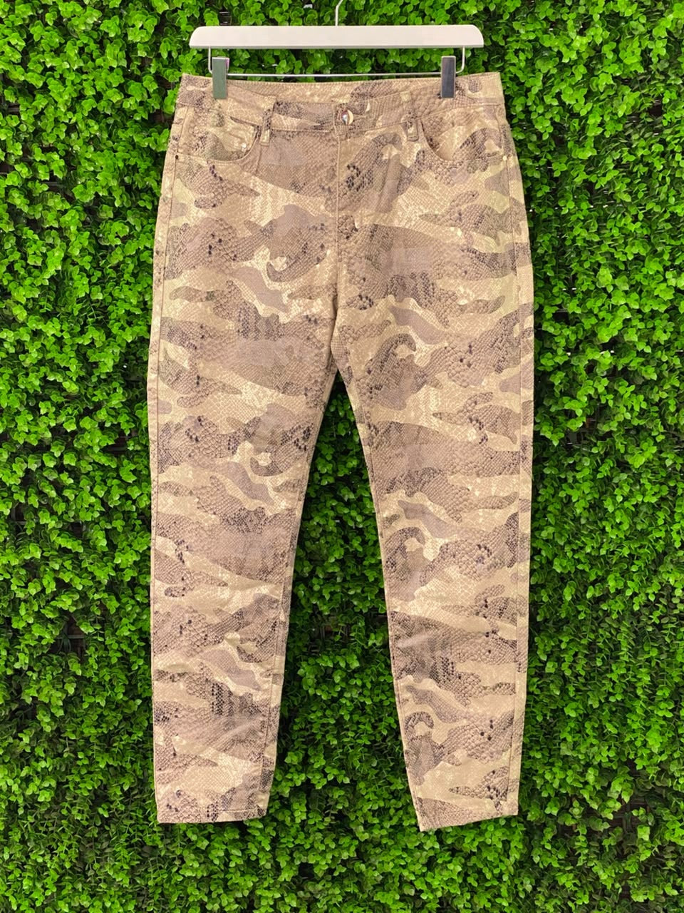 Camo Stretch Slim Cargo Trousers