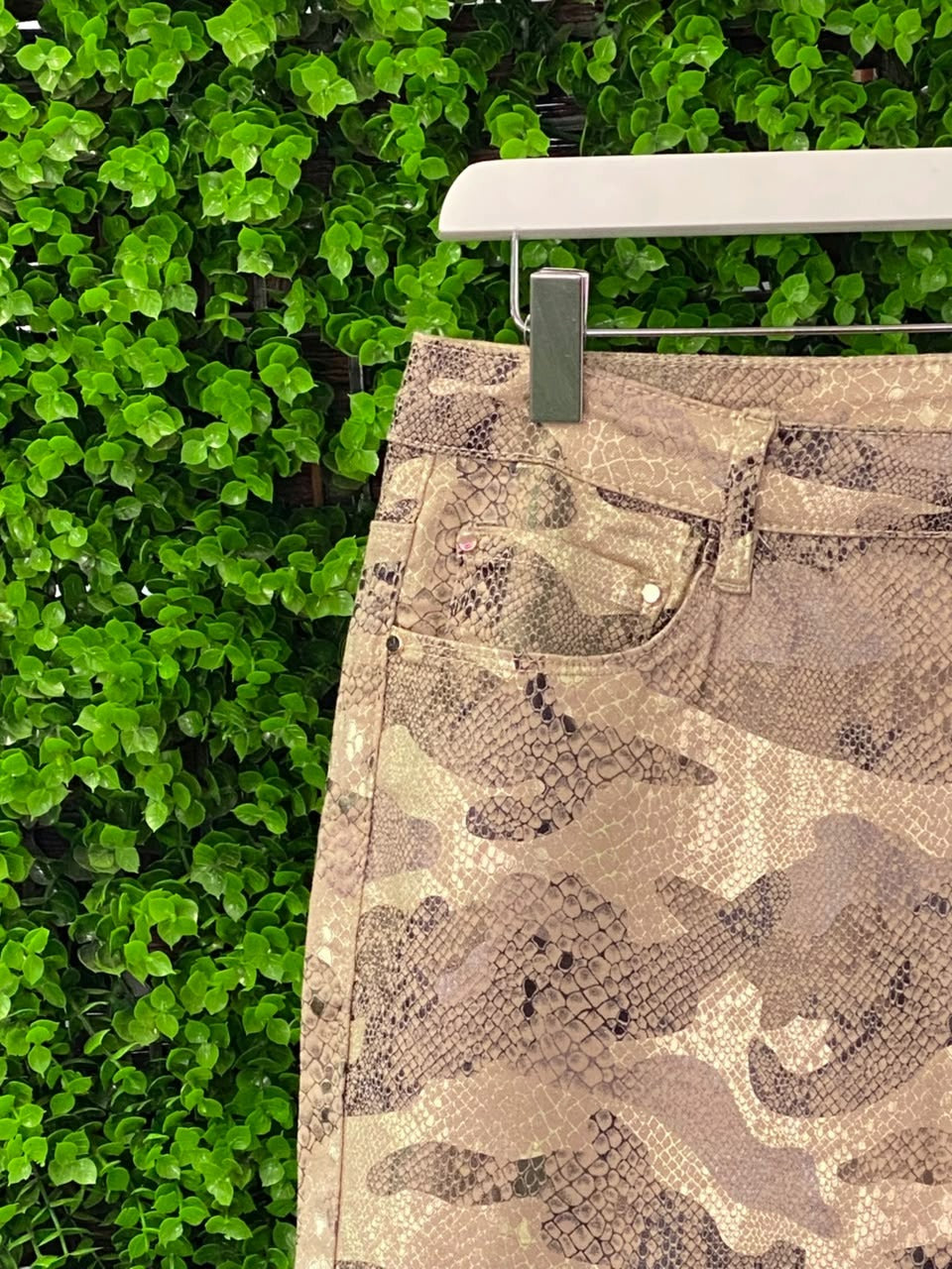 Camo Stretch Slim Cargo Trousers