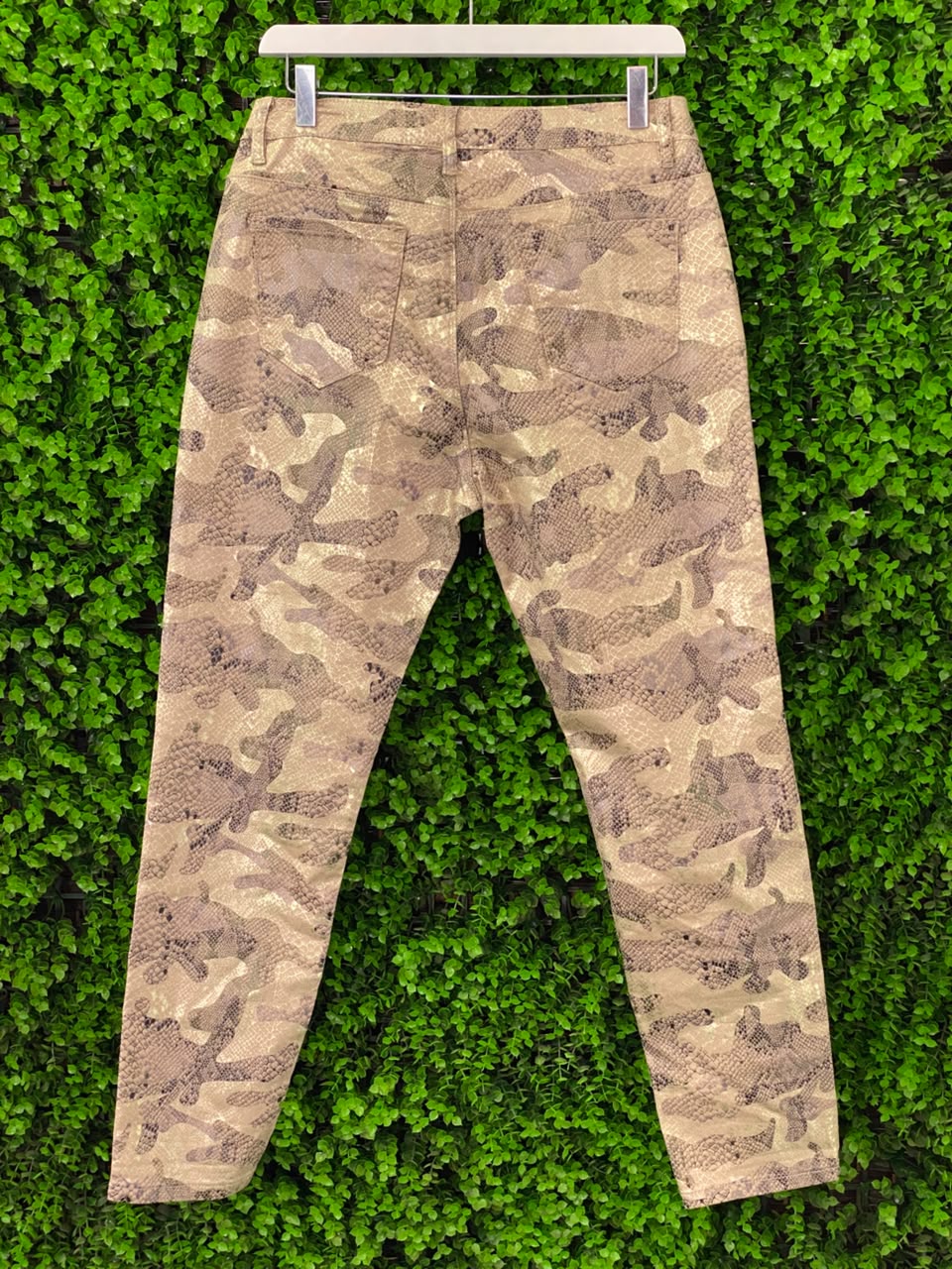 Camo Stretch Slim Cargo Trousers