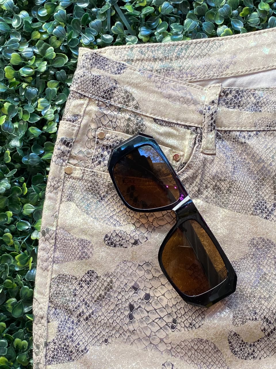 Camo Stretch Slim Cargo Trousers