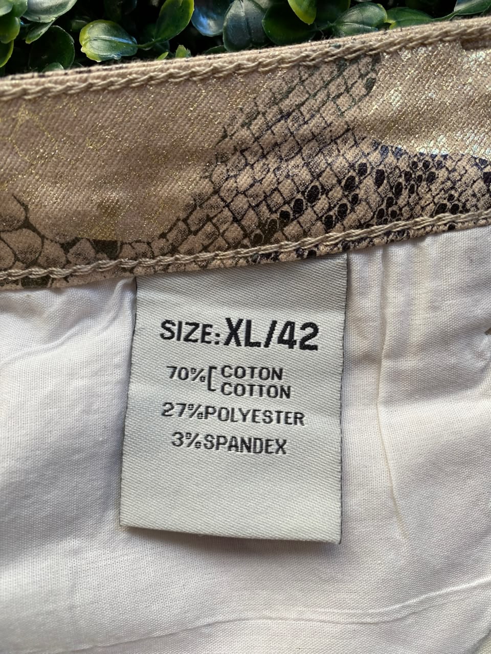 Camo Stretch Slim Cargo Trousers
