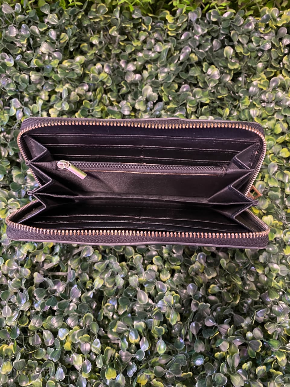 Black Zip-Around Jo Borkett Wallet Purse