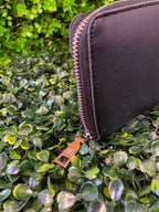 Black Zip-Around Jo Borkett Wallet Purse