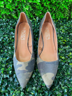 Camo Pointed-Toe Pumps