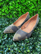 Camo Pointed-Toe Pumps