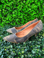 Camo Pointed-Toe Pumps