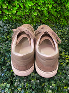 Taupe Suede Low-Top Sneakers