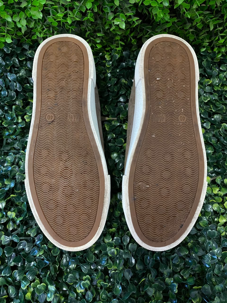 Taupe Suede Low-Top Sneakers