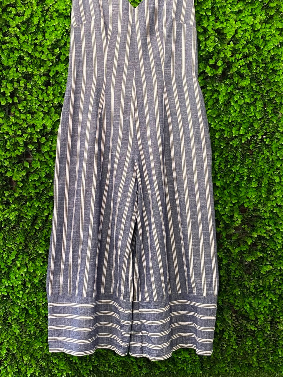 Bathini Navy & White Stripe Cami Maxi Dress