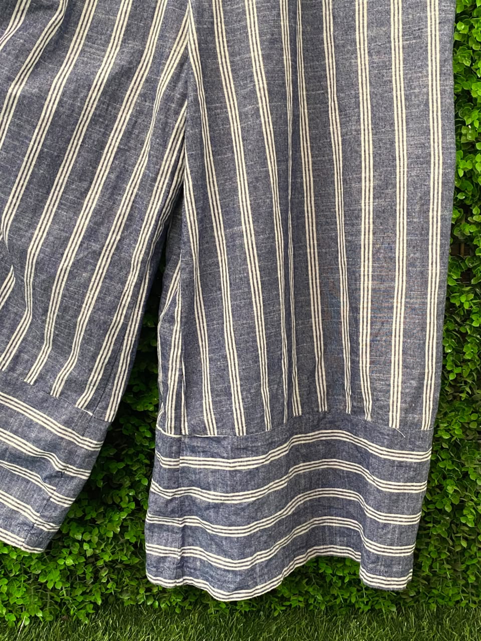 Bathini Navy & White Stripe Cami Maxi Dress