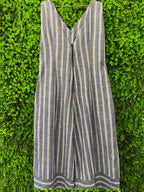 Bathini Navy & White Stripe Cami Maxi Dress