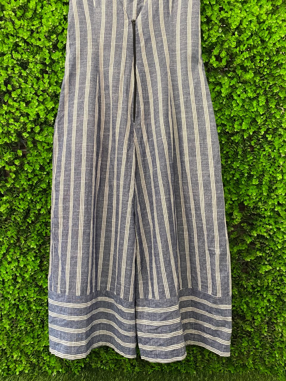 Bathini Navy & White Stripe Cami Maxi Dress
