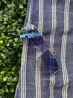 Bathini Navy & White Stripe Cami Maxi Dress