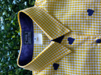 Cotton Connection Yellow Gingham Heart Print Blouse — brand