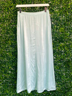 Pale Mint Floaty Maxi Skirt — back