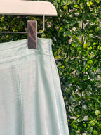 Pale Mint Floaty Maxi Skirt — detail