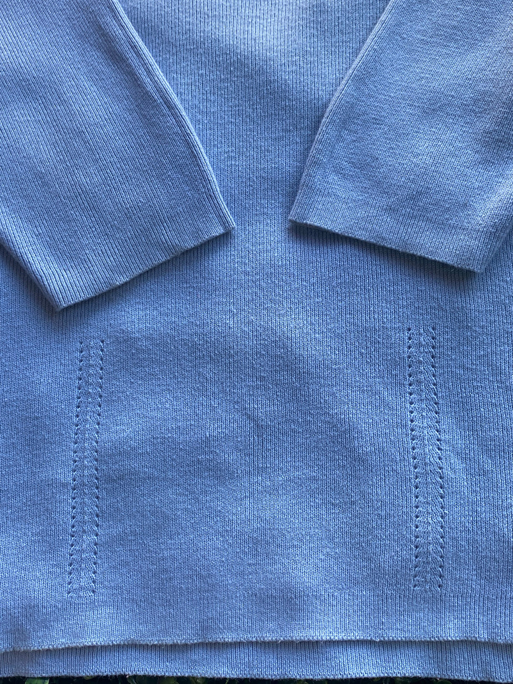 Dreamsdam Lavender Square-Neck Knit Top — detail